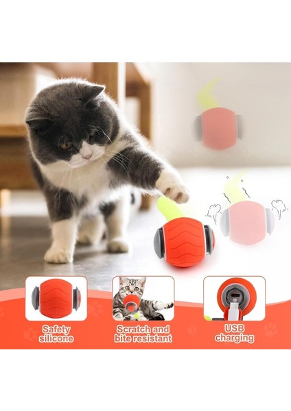 Akıllı Oyun Topu – Kuyruklu, Otomatik , Kedi ve Köpekler Için Etkileşimli Evcil Hayvan Oyuncağı modelleri