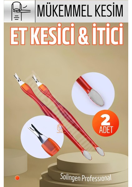Ergonomik Tırnak Et Kesici Et Itici 2 Adet Solingen 721310