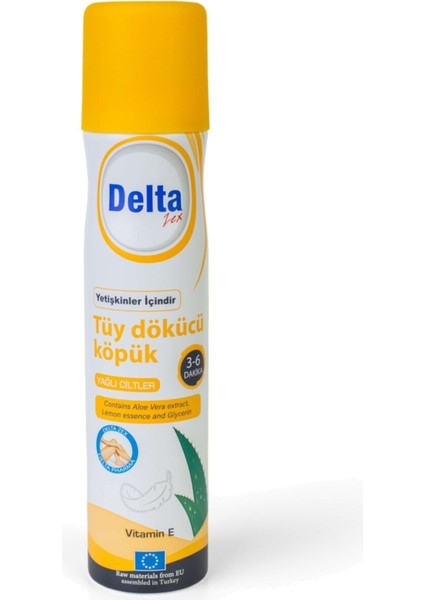 Tüy Dökücü Köpük Yağlı Ciltler 200 ml