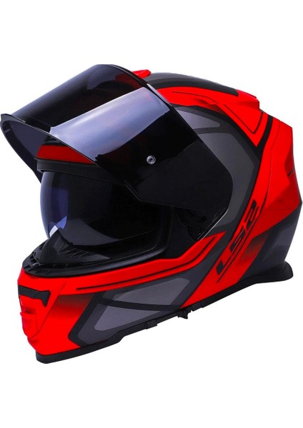 Storm 2 Faster Mat Kırmızı Kapalı Motosiklet Kaskı Siyah Camlı modelleri