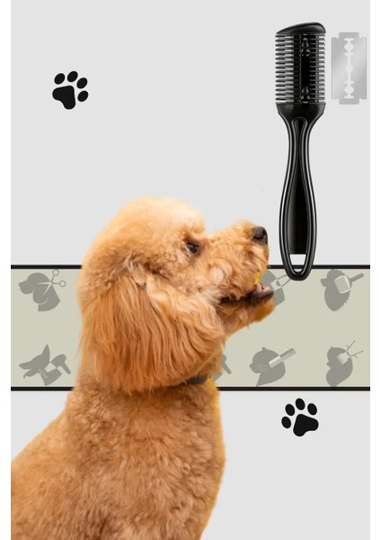Kedi ve Köpek Jiletli Tüy Alma Tarağı