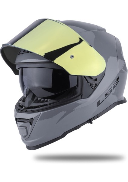 Storm 2 Nardo Gri Kapalı Motosiklet Kaskı Gold Camlı modelleri