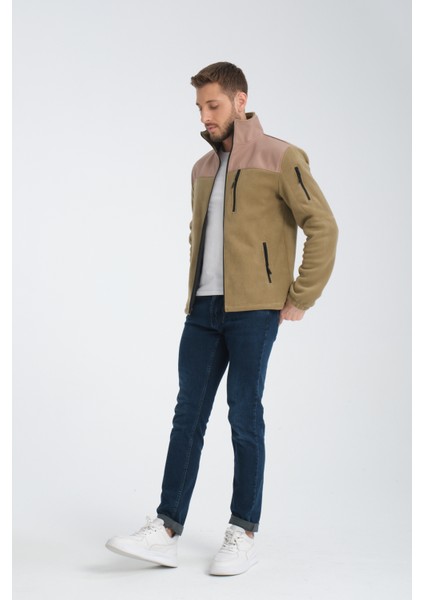 Tam Fermuarlı Softshell Garnili Polar Ceket fiyatları