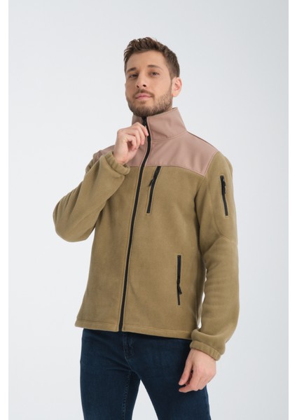 Tam Fermuarlı Softshell Garnili Polar Ceket modelleri