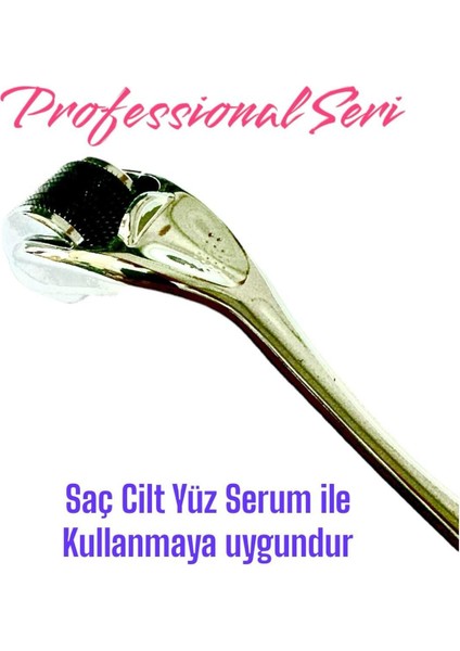Dermaroller Silver Professional-Saç, Sakal, Kaş Serum Kullanımına Uygun Yeni Seri 1mm modelleri