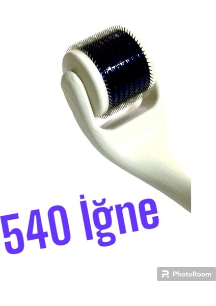25 Adet Titanyum Uçlu 540 Iğneli Derma Roller 0.5 mm Beyaz