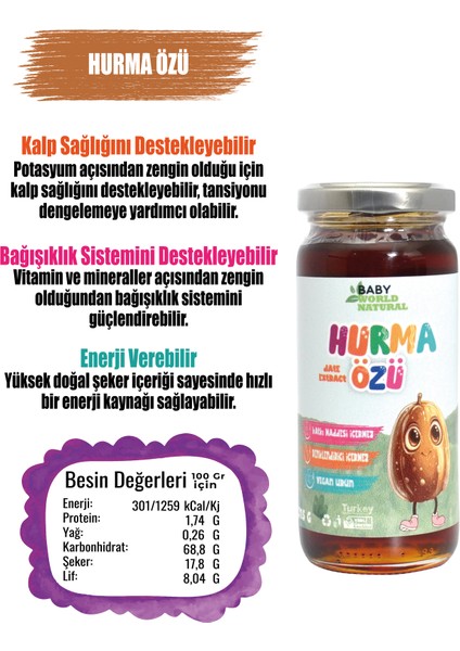 Hurma Özü 315 gr +6 Ay fiyatları