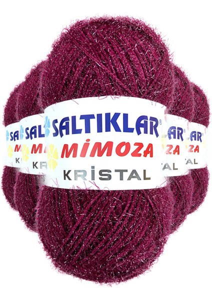 5 Adet Mimoza Kristal Işıltılı Şal Patik Yelek Ipi 26