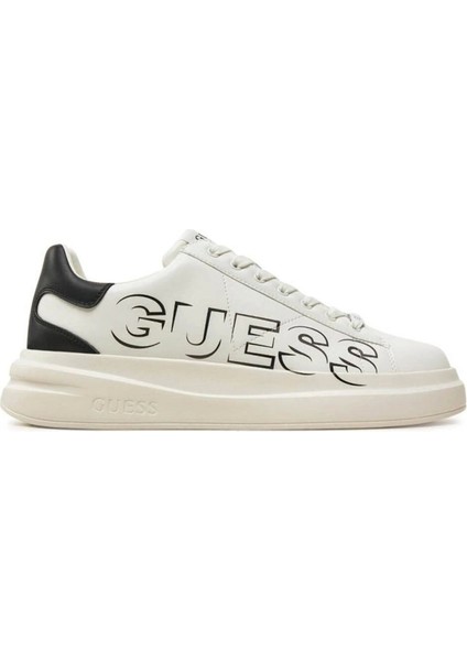 Erkek Beyaz Elba Logolu Sneaker