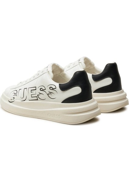 Erkek Beyaz Elba Logolu Sneaker