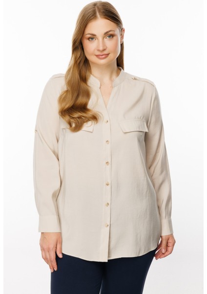 Apoletli Gömlek Kum