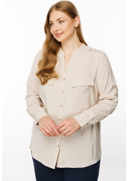 Apoletli Gömlek Kum modelleri