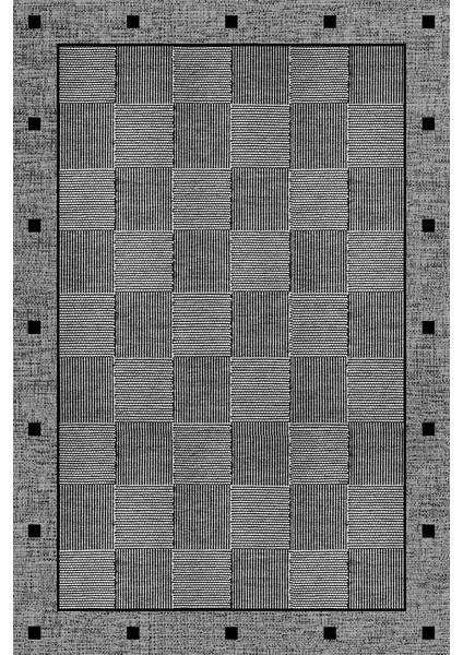 Kaymaz Taban Modern Premium Kalite Salon Mutfak Koridor Halısı Gri 4038