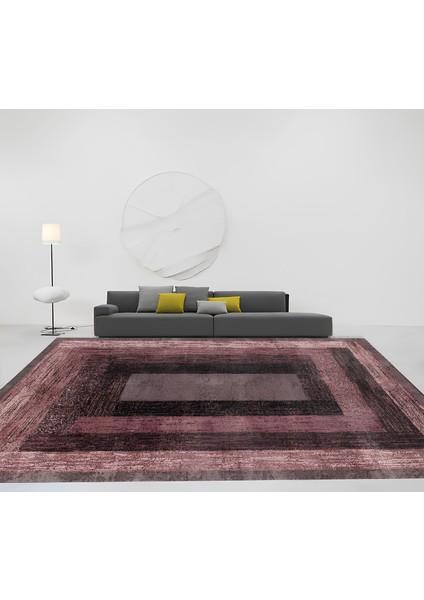 Kaymaz Taban Modern Premium Kalite Salon Mutfak Koridor Halısı Pembe 4089