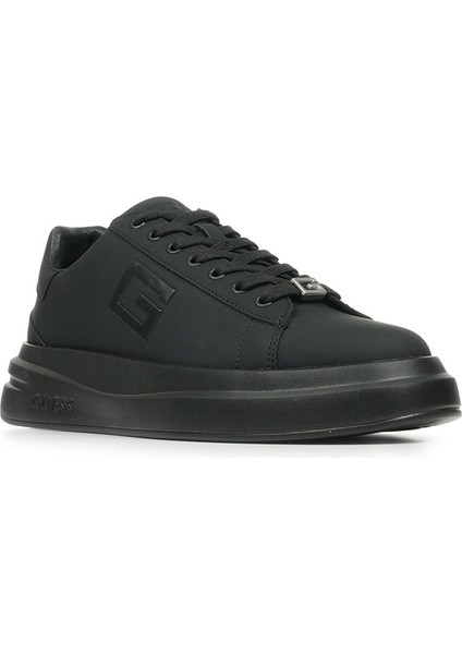 Erkek Siyah Elba Logolu Sneaker
