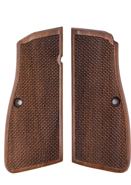 Browning Hp Uyumlu Muadil Ahşap Kabze Klasik Prizma Desenli Model 050