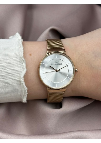 Rose Gold Hasır Kadın Kol Saati