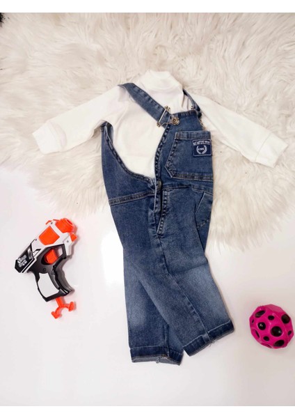 Kız Erkek Bebek Tulum Kot Tulum 2li Beyaz Body Salopet Bebek Takım modelleri