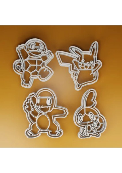 Pokemon Kurabiye Kalıbı Seti