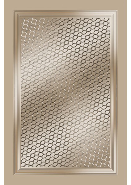 Kaymaz Taban Modern Premium Kalite Salon Mutfak Koridor Halısı Vizon 4045