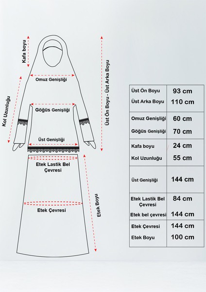 Dantelli Namaz Elbisesi Jarse Iki Parça modelleri