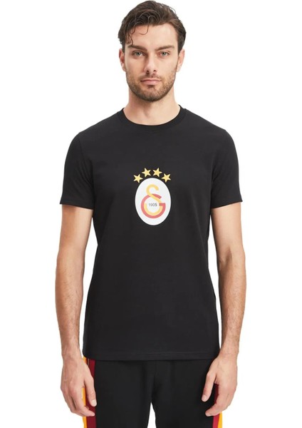 4 Yıldız Siyah T-Shirt Aslan Ahşap Kutulu
