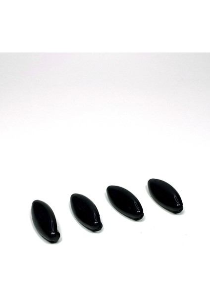 4 Adet Plastik Çengelli Eşarp ve Şal Iğnesi Siyah 4 cm
