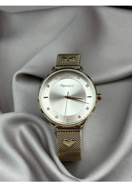 Rose Gold Hasır Ferrucci Kadın Kol Saati modelleri