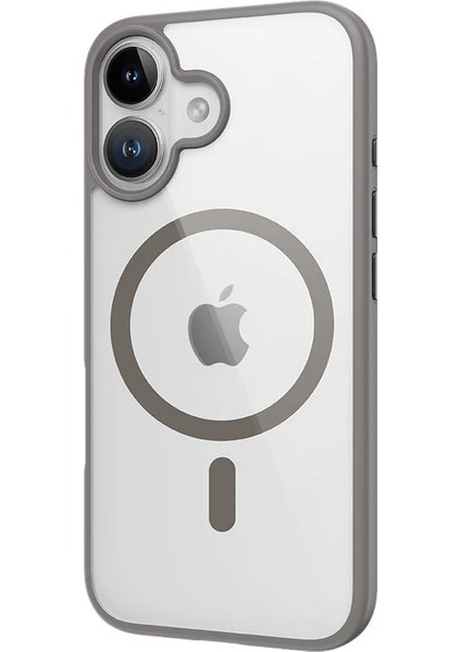 Apple iPhone 16 Kılıf Guard Serisi Silikon - Titanium Gri