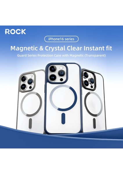 Apple iPhone 16 Kılıf Guard Serisi Silikon - Titanium Gri modelleri