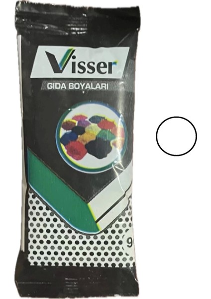 Gıda Boyası Toz Beyaz Renklendirici 9 gr