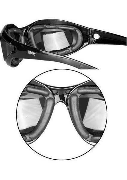 Daisy Tactical 4 Farklı Renk Lensli Çantalı Gözlük / Motorcu Dağcı Asker Gözlüğü indirimleri
