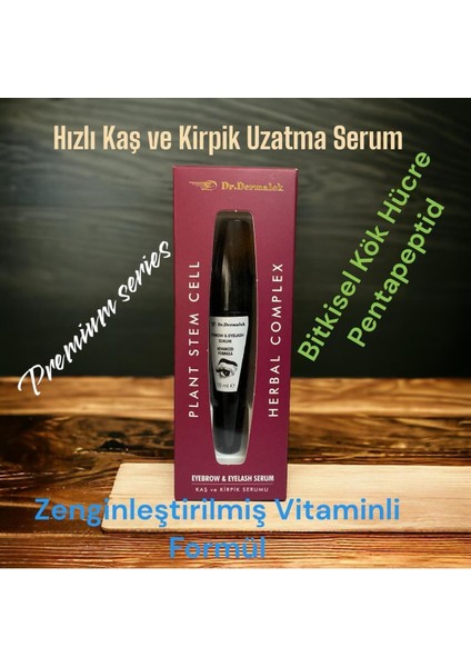 Hızlı Kaş ve Kirpik Uzatan Serum Bitkisel Kök Hücre Yenileme Perimum Series 10 ml