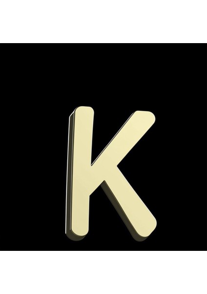 14 Ayar Altın Kolye Ucu "k"harfi GM745 0.5 gr