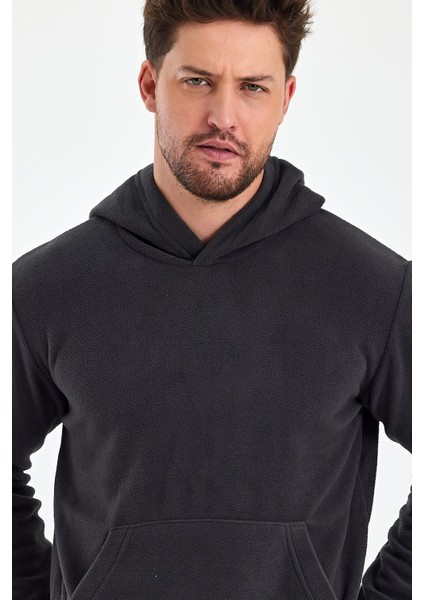 Erkek Polar Kapüşonlu Kanguru Cepli Sweat modelleri