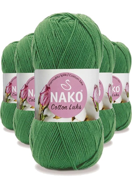 5 Adet Cotton Lüks Yelek Tunik Kazak Bluz Hırka Ipi Yünü Yeşil 97576