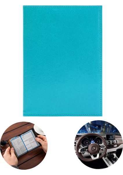 Oto Ruhsatlık Cüzdan - Araç Ruhsat Kılıfı - Oto Ruhsat Koruyucu - Ruhsat Koruma Kabı - Ruhsat Cüzdan - Araç Ruhsat Kılıfı