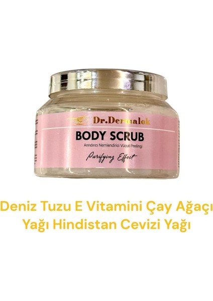 Body Scrub Besleyici Arındırıcı Nemlendirici Vücut Peelingi Deniz Tuzu Içerikli 300 gr Premium Seri modelleri
