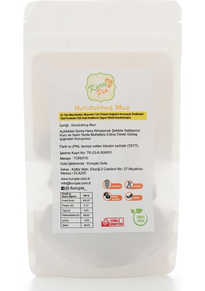 Kurutulmuş Muz 50 gr