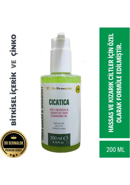 Cıcatıca Tıger Grass&mugwort Kızarma Önleyici & Onarıcı Yüz Temizleme Jeli Premium Series