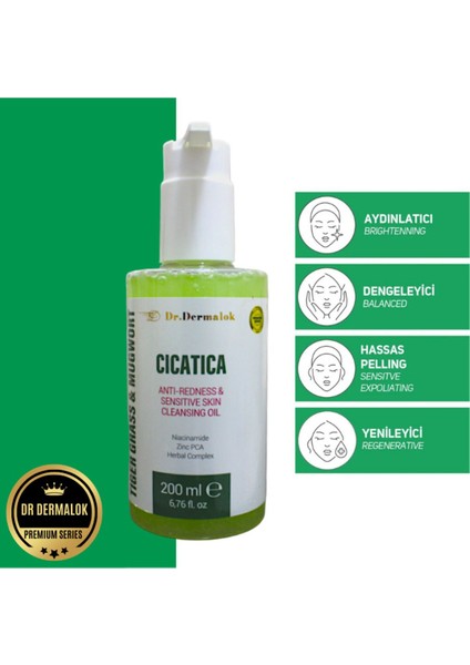 Cıcatıca Tıger Grass&mugwort Kızarma Önleyici & Onarıcı Yüz Temizleme Jeli Premium Series modelleri