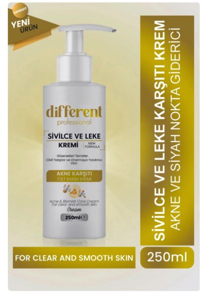 Akne Engelleyici, Akne Karşıtı, Siyah Nokta ve Leke Giderici, Yüz Kremi 250 ml