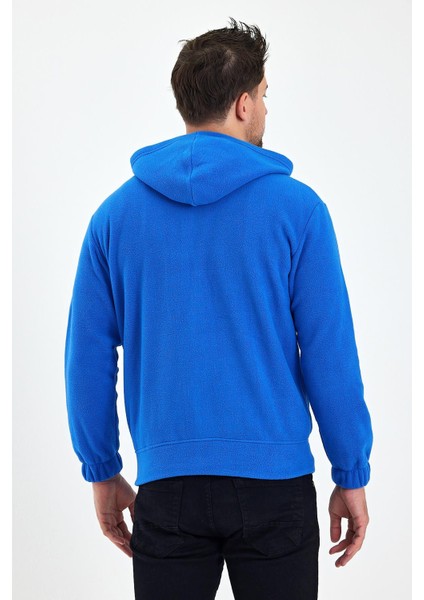 Erkek Polar Fermuarlı Kolu Lastikli Sweat