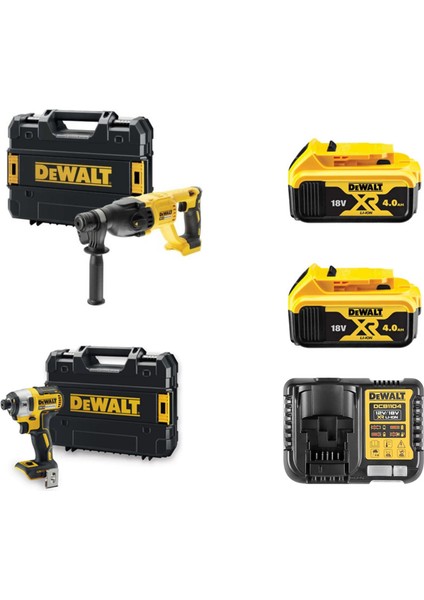 DCH133NT + DCF887NT + 2×4 Ah Akü + Şarj Cihazı