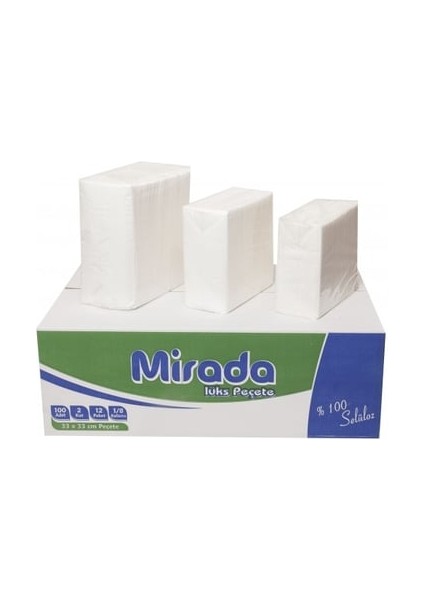 Garson Katlama Peçete 33x33 Çift Kat 100'lü 12 Paket 1 Koli fiyatları