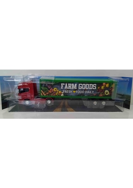 1:64 Ölçek Scania V8 R730 Dorseli Tır// Küçük Boy Ürün