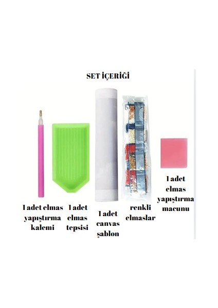 Elmas Yapıştırma Seti Bal Kabağı 20*30