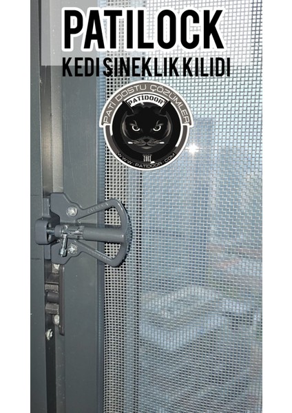 Patilock Kedi Sineklik Kilidi - Siyah