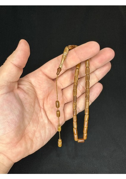 Sevgiliye Özel Hediye Kuka Tesbih El Boy-Bilek Boy Kesme Kesim 8,5 mm x 5mm H-1612.