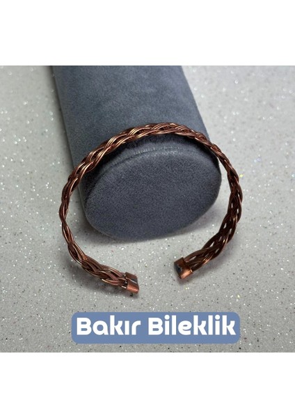 Bakır Saç Örgüsü Bileklik